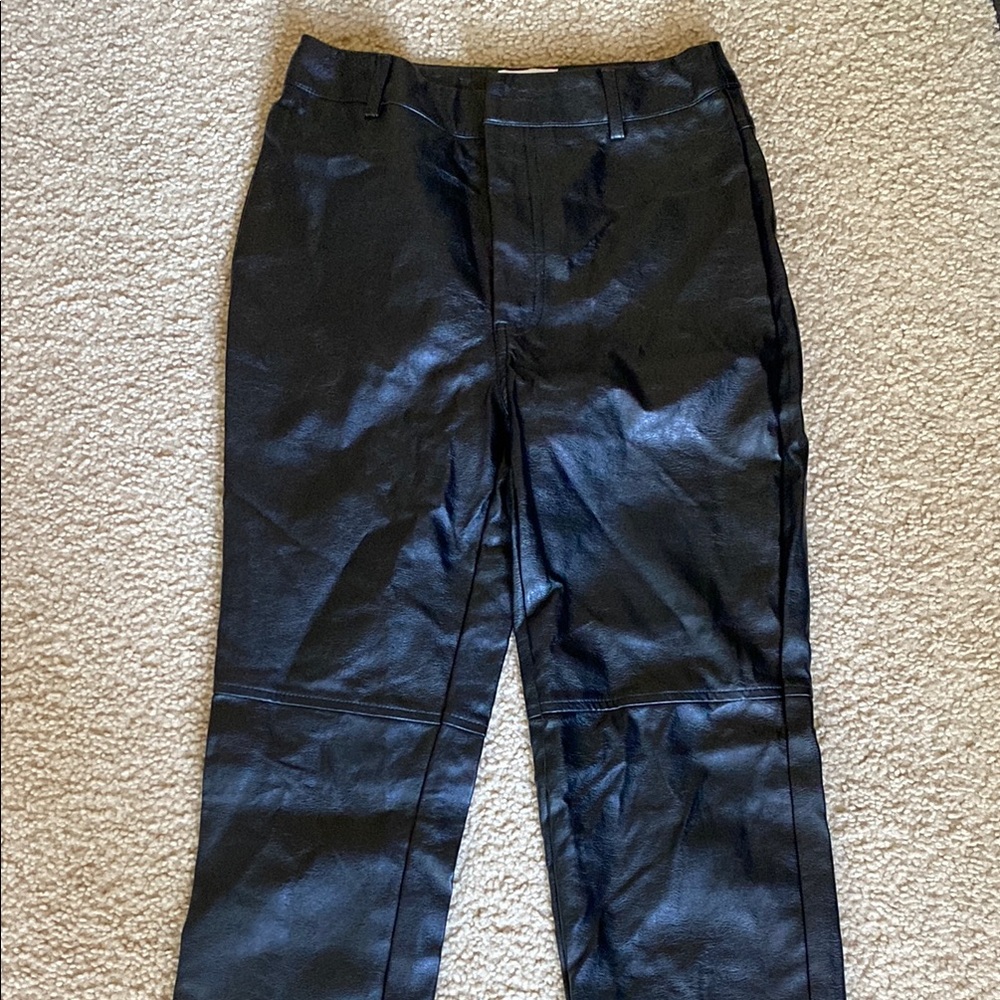 Princess Polly black leather pants